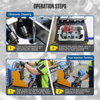 AUTOOL Ultrasonic Fuel Injector Cleaner Tester Support Petrol Motorcycle Automotive Fuel Cleaning