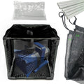 10 inch Large Pond Pump Filter Upgraded 2.0, Extended Anti-Clogging Outdoor Mesh Water Pump Cover Barrier Box, Nylon Mesh Bag+Brackets, Outdoor Pond Filters for Pond, Koi Pond and Pool