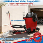 Universal Compatible with Any Brand Shop Vac Extractor Attachment with 2-1/2" & 1-7/8" & 1-1/4" Adapter Auto Detailing Vacuum Head Extraction Accessories for Upholstery & Carpet Cleaning