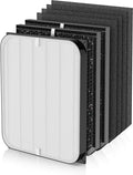 3500 Replacement Filter Compatible with Air Doctor AD3000 AD3500 AD3500i Version Air Purifiers – 1 Premium Filter + 2 Carbon Filters + 4 PreFilters – Compare to Part #ADF3001 ADF3002 ADF3003 ADF3010
