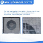 HEPA H14-Filter Laminar Flow Hood Updated FanFilter Unit（Include HEPA Filter）100/ISO Class 5 Cleanroom/Laboratory/Cleanroom/Mushroom Room, Laminar Air Flow Hood(46.2"x22.6"110V，Dual machine)
