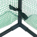 Sunnydaze Outdoor Portable Mini Cloche Greenhouse with 2 Zipper Doors - Green