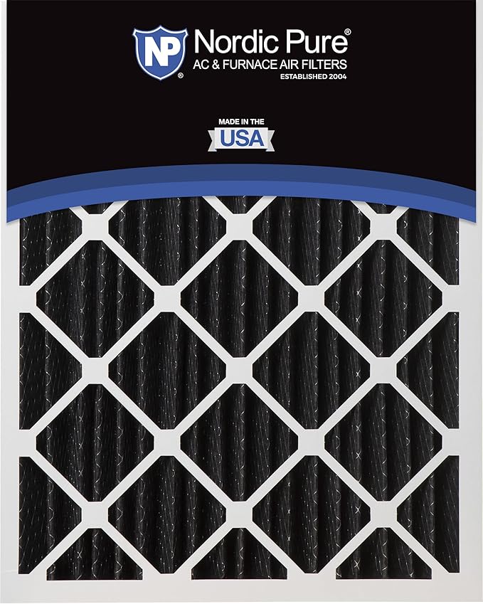 Nordic Pure 20x25x5 (Actual Size: 19 3/4 x 24 3/4 x 4 3/8) Lennox X6673 X6675 Replacement Odor Reduction Merv 8 Filter 2 PK