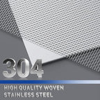 MAGZO 304 Stainless Steel Mesh Screen Roll 47in x 16ft - 22 Mesh Pet Proof Metal Window Screen Replacement, Screen Door Mesh for Patio,Porch,Pet,Cage,Vent Cover,Filter,Gutter Guard,Rodent Protection