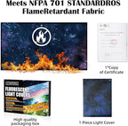 Fluorescent Light Covers - Classroom Covers for Ceiling Lights, 1 PCS 4 x 2 Feet Magnetic Light Filters, Classroom, Office Decor (Starry Sky)