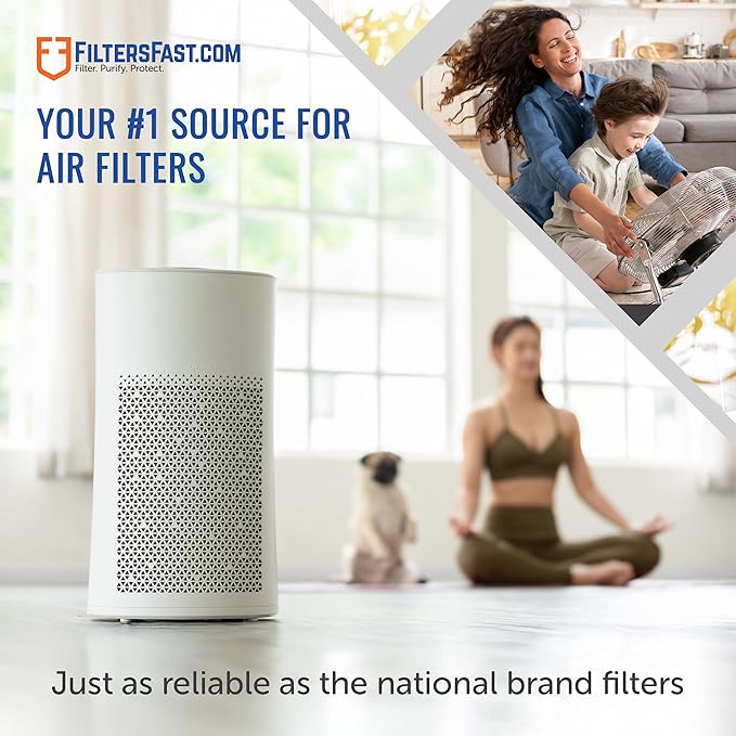 Filters Fast Compatible Replacement for Honeywell 20x20x5 Air Filter MERV 11 FC100A1011 Pleated AC Furnace Air Conditioner Filters Actual Size: 19.75 x 19.875 x 4.375, 2-Pack