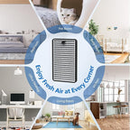 For DSTx HEPA + Carbon Filters Replacement Compatible with Clarifion DSTx Mini Personal Portable Air Purifiers for Home, Bedroom and Pets, Works for Dust, Smoke,Odors and Airborne Particles, 4 Pack