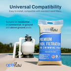 2-Pack Pool Filter Sand, Premium Filtration with Pure Silica Formula, 50 Lbs - Swimming Pool System Accessories and Supplies for Cleaning and Maintenance