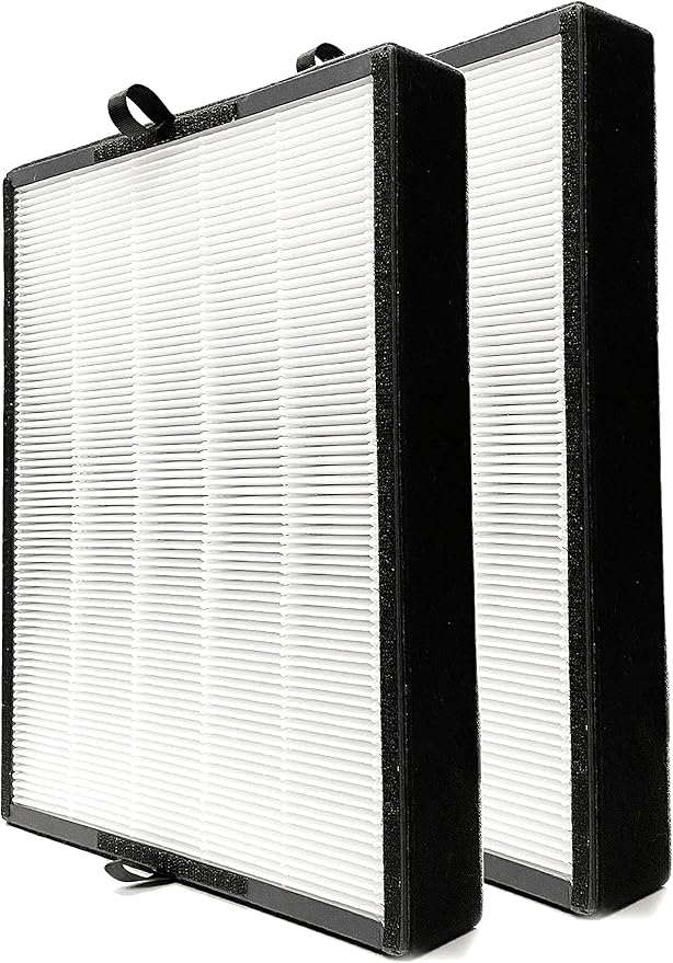 Nispira True HEPA Filter Replacement Compatible with Breathe 45i Smart Flex Air purifier. Compared to Part B4-Odor, B4-Fresh, FL40-Silver-Carbon, 2 Packs