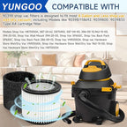 2 Pack 90398 Replacement Filter Compatible with Shop Vac 903-98 90398 9039800 903-98-00 Type AA Cartridge Vacuum Filter Fits Most Shop Vac 4 Gallon and Less Wet/Dry Vacuum