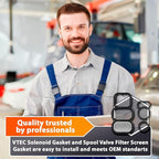 Head Cylinder Solenoid Valve Gasket Replacement for Honda/Acura Accord Isight CL 1994-2006 - VTEC Filter Spool Valve 1.0L 2.2L 2.3L - Set of 15825-P0A-005 36172-P0A-005 91319-PR3-000 by AUTOMAJOR