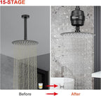 HarJue 15 Stage Shower Filter Replacement Cartridge, Universal High Output Shower Filter for Hard Water Remove Chlorine and Harmful Substances, Body Caring, 1 Pack