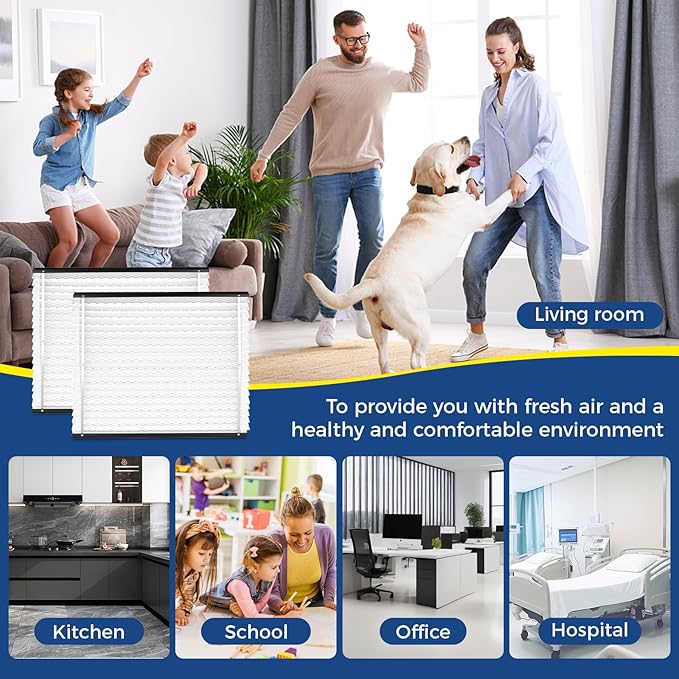 2Pack 210 Replacement Filter Compatible with AprilAire Size: 20x25x4 Whole House Air Purifiers model:1210, 1620, 2210, 2216, 3210, 4200, MERV 11
