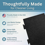 2-Pack Notched Activated Carbon Charcoal Microwave Hood Filters - 9.75" x 7.25" Microwave Hood Filters - Compatible with Whirlpool OTR Models and KitchenAid Models, Made in USA