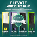 GermGuardian Air Purifier for Home with HEPA Pure Filter, for Wildfire Smoke, Pet Dander, Pollen, Odors, Large Rooms Up To 743 Sq. Ft., Removes 99.97% Pollutants, UV-C, 2-Pack, 22", AC48252PK, Gray