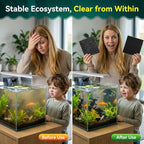 Borlech Aquarium Bio Filter Sponge Pad - Cut-to-Size Aquarium Filter Media for Fish Tank, Pond, Sump - Mechanical & Biological Filtration (18.5"x18.5"x0.8", 35PPI, 1 Pack)