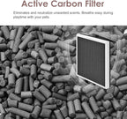 550 HEPA & Activated Carbon Filter Replacement Set Compatible with AlorAir CleanShield HEPA 550 Air Scrubber, 17.2x15.3x2, 3-Pack