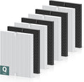 5510 5520 Replacement Filter Q for WINIX 5510 5520 PlasmaWave Air Purifier, H13 True HEPA and Activated Carbon Filter Combo Pack, Part # 1712-0123-00, 4 Set