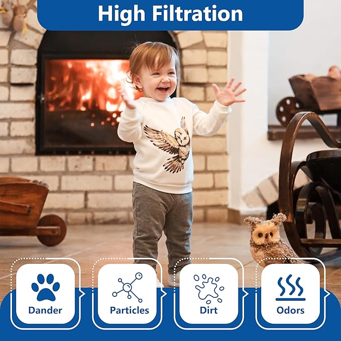Funmit WF2 Humidifier Filter Replacement for Vicks Kaz Humidifier Starry Night Cool Mist V3500N V3700 V3100 V3900 Sunbeam 1118 1119 Honeywell HCM-300T HCM-350 WA-8D Enviracaire ECM-500 6 Pack