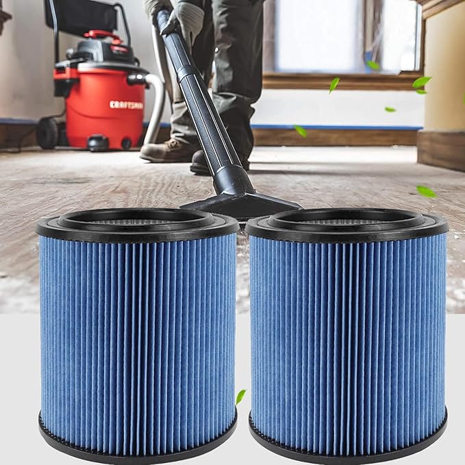 MZY LLC 17907 Cartridge Filter for Craftsman Shop Vac 5 to 20 Gallon, 3-Layer Pleated Fine Dust Filter Fits for Craftsman 17907 9-17907 Wet Dry Vacuum