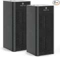 Medify MA-40 UV Light Air Purifier with True HEPA H14 Filter | 1,793 ft² Coverage in 1hr for Wildfires Smoke, Odors, Pollen, Pets | Removal to 0.1 Microns | Black, 2-Pack