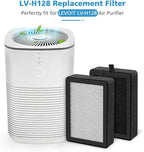 6 Pack LV-H128 Replacement Filter Compatible with LEVOIT LV-H128 / PUURVSAS (HM669A) / ROVACS (RV60) Air Purifiers, 3-IN-1 Filter for LV-H128-RF Replacement Filter