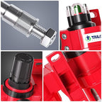 TAILONZ PNEUMATIC 0-150PSI 3/8 Inch NPT Red Industrial Grade 4 Stage Air Drying System, Particulate Filter, Coalescing Filter, Double Desiccant Dryer and Air Regulator (Manual Drainage)