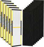 5 Pack FLT4825 True HEPA Filter B Replacement with Activated Carbon Pre-Filters Compatible with Guardian Air Purifier AC4825 AC4300 AC4800 AC4900 AC4850