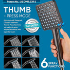 Cobbe Filtered Shower Head with Handheld, High Pressure 6 Spray Mode Showerhead with Filters, Water Softener Filters for Hard Water - Remove Chlorine - Reduces Dry Itchy Skin, Oil Rubbed Bronze