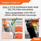 Dorman 926-959G Oil Filter Housing Seal Kit Universal Fit