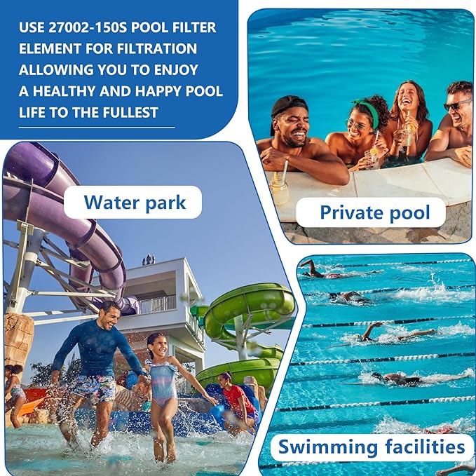 27002-0150S Pool Filter Cartridges Compatible with pentair sta-rite 27002-0150S Pool Filter System 2 Modular Media Pool and PLM150 D.E. Filter,150 sq.ft D.E. Filter with 24800-0121 Air Bleed Assembly