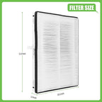 MD1-0022 Replacement Filter, Compatible with Vornado Air Purifier Models AC300, AC350, AC500, AC550, PCO200, PCO300 and PCO500, 2 HEPA Filter MD1-002 + 4 Pre-Filter MD1-0023