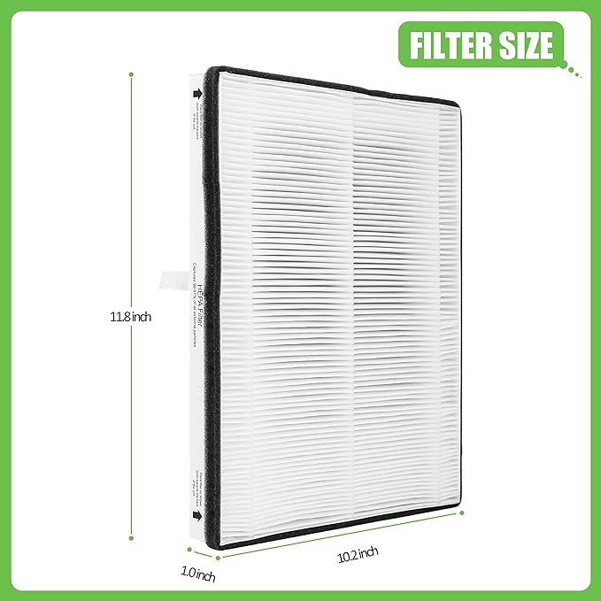 MD1-0022 Replacement Filter, Compatible with Vornado Air Purifier Models AC300, AC350, AC500, AC550, PCO200, PCO300 and PCO500, 2 HEPA Filter MD1-002 + 4 Pre-Filter MD1-0023