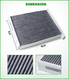 8 pcs Cabin Air Filter Set for 2015-2025 Ford F150, 2017-2025 F250 F350 F450 F550 Super Duty, 2018-2024 Expedition, Activated Carbon, FL3Z19N619A FP79