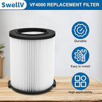 VF4000 Replacement Filter, Standard Wet/Dry Vac Filter Vf4000 Compatible with RIDGID, Vacs Wet Dry 5-20, 6-9 Gal Husky Vacuum & CRAFTSMAN Shop Vacuum 17816 9-17816, 1 Pack