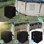 COVER - Sand Filter Pump Cover, Ground Mounted Heavy Duty Fabric Pool Pump Enclosure, Black - Waterproof Pool Sand Filter UV Protection Cover, Pool Filter Winter Cover for Outdoor Units