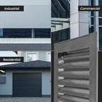 Repa Market 8" x 8" Inch (Inner Dimensions) Galvanized Steel Soffit Vent Cover - Louvered Square Gable Vent with Mesh Screen - Intake/Exhaust Ventilation Grill - HVAC Ducting Return Air Vent Cover