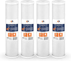 Aquaboon Carbon Water Filter Replacement - 5 Micron 20 x 4.5 inch - Whole House CTO Carbon Block Water Filter Cartridge Compatible with FC25B, EPM-20BB, CB-BB-20, 155783-43, 4 Pack