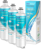 ICEPURE Alkaline BORPLFTR50 Refrigerator Water Filter Replacement for Bosch Ultra Clarity Pro 11032531, 12033030, BORPLFTR55, 12028325, 11025825, B36CT80SNS, WFC100MF, WFS200MF, Enhances PH, 3Pack