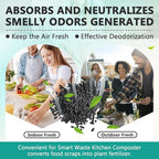 4 Pounds(8-Pack) Odor Absorbing Filter Refills for Lomi Smart Waste Kitchen Composter, Activated Charcoal Refills Compatible with Lomi Kitchen Composter