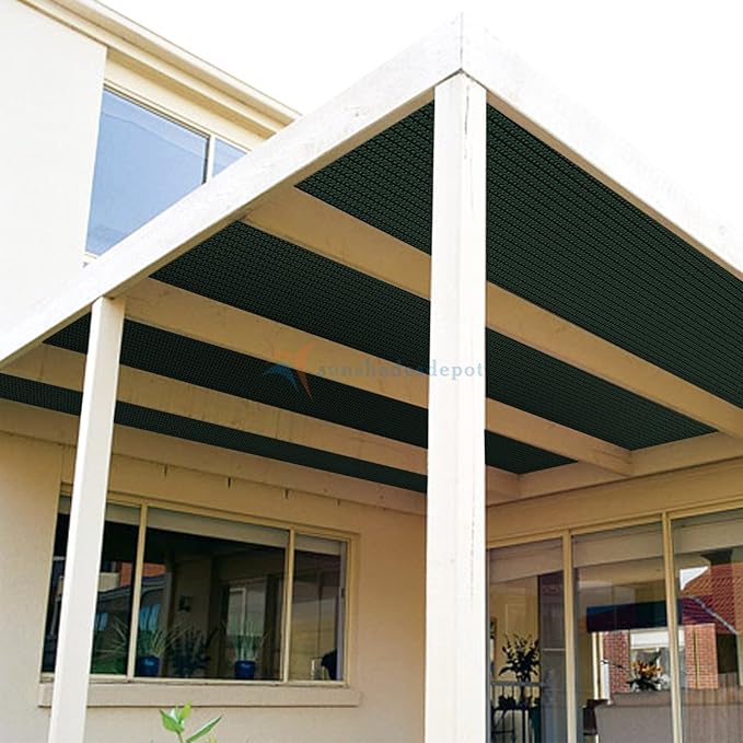TANG Sun Shade Fabric Roll 8'x39' Shade Cloth for Garden Dark Green HDPE Mesh Shading Pergola Cover Replacement Canopy, 95% Blockage Sunshades for Outdoor Patio Backyard Plant
