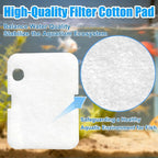 10PCS Replacement Filter Kit for Cascade 700/1000 CCF2UL/CCF3UL Aquarium Floss Media, 2 Upgraded Carbon-Coarse-Activated Carbon Filter Pads, 6 White Floss, 2 Activated Carbon Bags