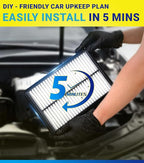 Engine Cabin Air Filter Kit for Mazda CX-30 CX30 (2020 2021 2022 2023 2024 2025), for Mazda 3/3 Sport (2019-2025), Replace BDGF-61-J6X, PAJ8-13-3A0A
