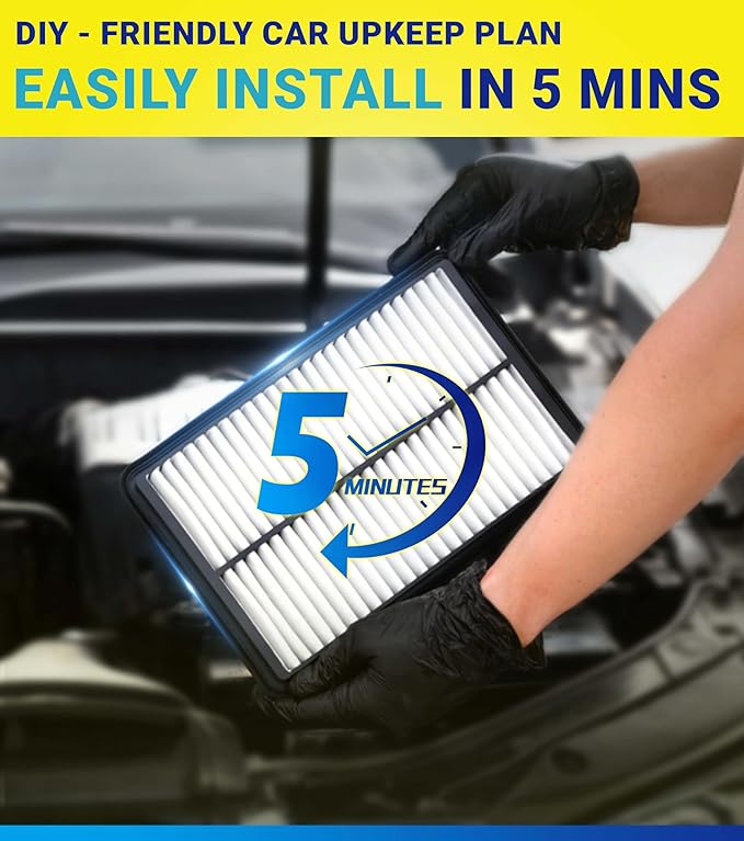 Engine Cabin Air Filter Kit for Mazda CX-30 CX30 (2020 2021 2022 2023 2024 2025), for Mazda 3/3 Sport (2019-2025), Replace BDGF-61-J6X, PAJ8-13-3A0A