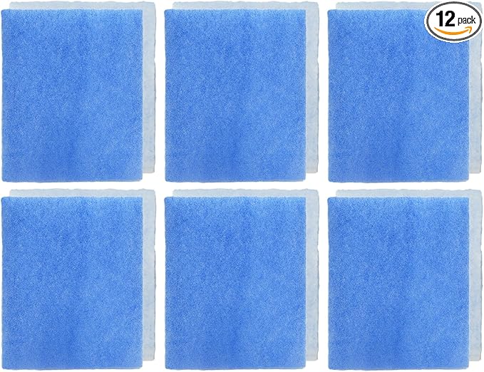 PUREBURG Replacement Dryer Filter Compatible with BetterVent Indoor Dryer Vent,12-Pack 8.25" x 7" x 0.75" Dryer Lint Filter