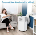 3-in-1 Portable Air Conditioner 8000BTU - Powerful Cooling, Cools up to 350 Sq. Ft, Easy Installation，Indoor Standing AC Suitable For Bedroom, Living Room, Office.