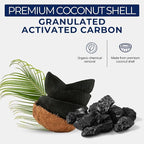 IPW Industries Bulk Activated Carbon - Coconut Shell Granular Activated Charcoal (GAC) for Water Filtration - Replacement Media for Pre and Post Carbon Water Filters (1 lb)