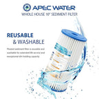 APEC Water Systems CB1-SED10-BB Whole House Sediment Water Filter 10" Home Filtration System