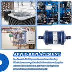 BOJACK Refrigerant Filter Drier Bi-Flow Liquid Line SFK-083S 3/8" Sweat Filter Dryer for Refrigeration for CFC HCFC HFC Heat Pump or Straight Cool Air Conditioners Systems from 1 to 5 Tons