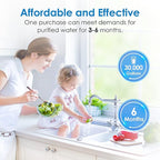 Waterdrop FXHSC Whole House Water Filter, Replacement for GE® FXHSC, GXWH40L, GXWH35F, American Plumber W50PEHD, W10-PR, Culligan® R50-BBSA, 5 Micron, 10" x 4.5", High Flow Sediment Filters, Pack of 2